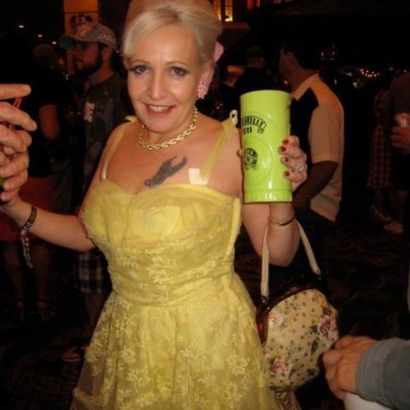 Rare Vintage 50s yellow dress Rockabilly lace bolero cocktails - Picture 7 of 16